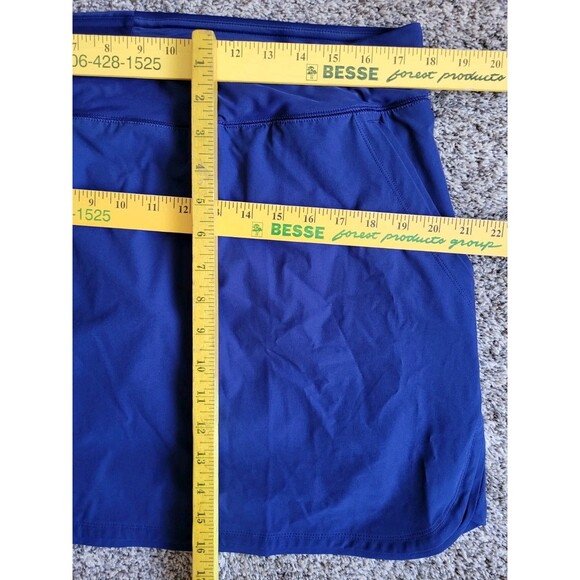 Lands' End Quick Dry Active Board Skort 16 Swim Skirt Navy Large Athletic S73 - Picture 3 of 5